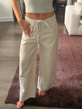 COS Wide Leg Cotton Linen Jean